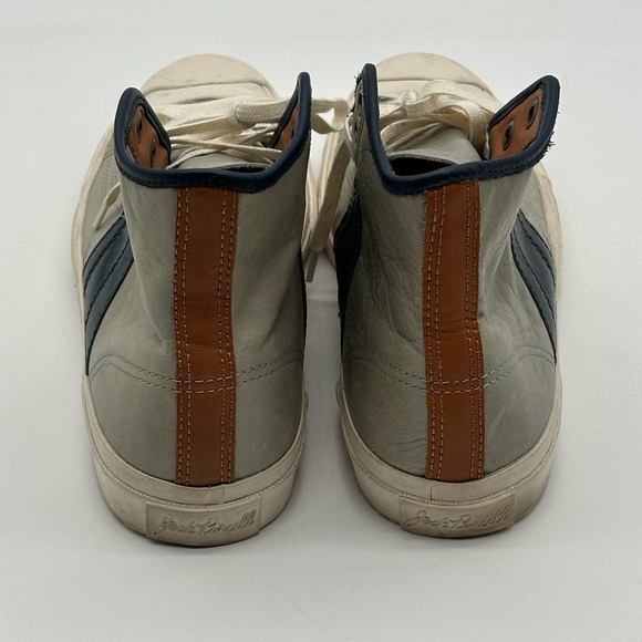Converse Jack Purcell Johnny Hi-Top Sneakers Men's 9.5/Women's 11 Gray Leather - Picture 8 of 14